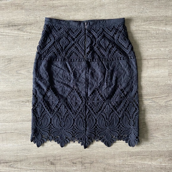 Anthro Moulinette Soeurs Lace Pencil Skirt - Picture 6 of 7